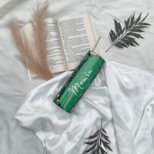 Personalized 20oz Stainless Steel Tumbler with Steel Straw | TumblerValley