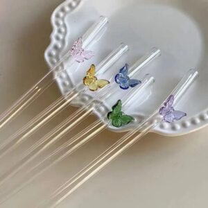 Butterfly Glass Straw | TumblerValley