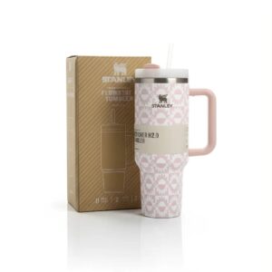 Stanley 40oz Quencher Tumbler | Oasis Peach Whip Sunflower