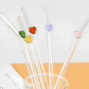 Heart Glass Straw | TumblerValley