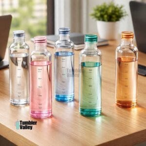 Glass Water Bottle 450ml Borosilicate Glass | TumblerValley