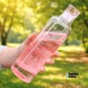 Borosilicate Glass Water Bottle Pink