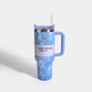 Stanley 40oz Tie-Dye Quencher Tumbler | Azure Blue