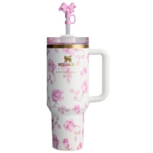 Stanley 40oz Quencher Tumbler | LoveShackFancy Ribbon Rosa Original